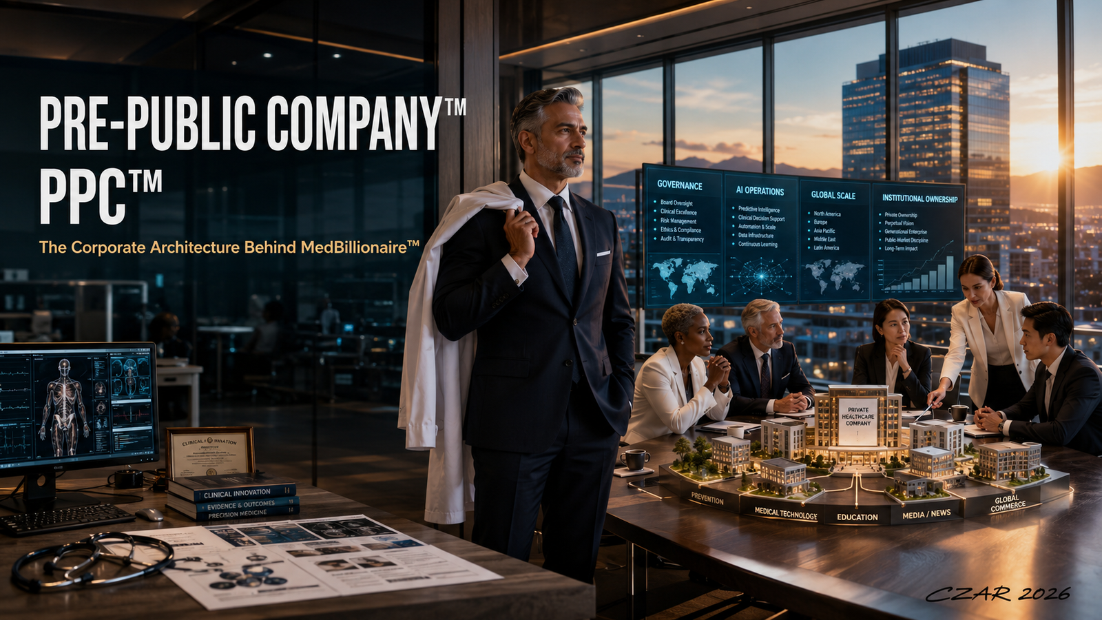 Pre-Public Company™ (PPC™), The Corporate Architecture Behind MedBillionaire™